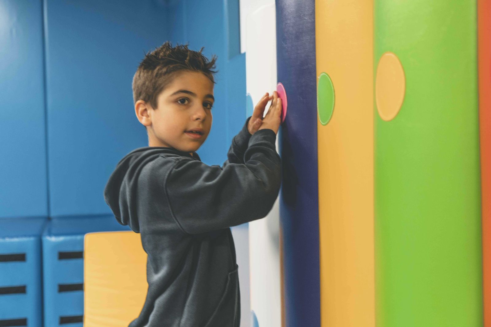 A school student at Aspect Western Sydney School