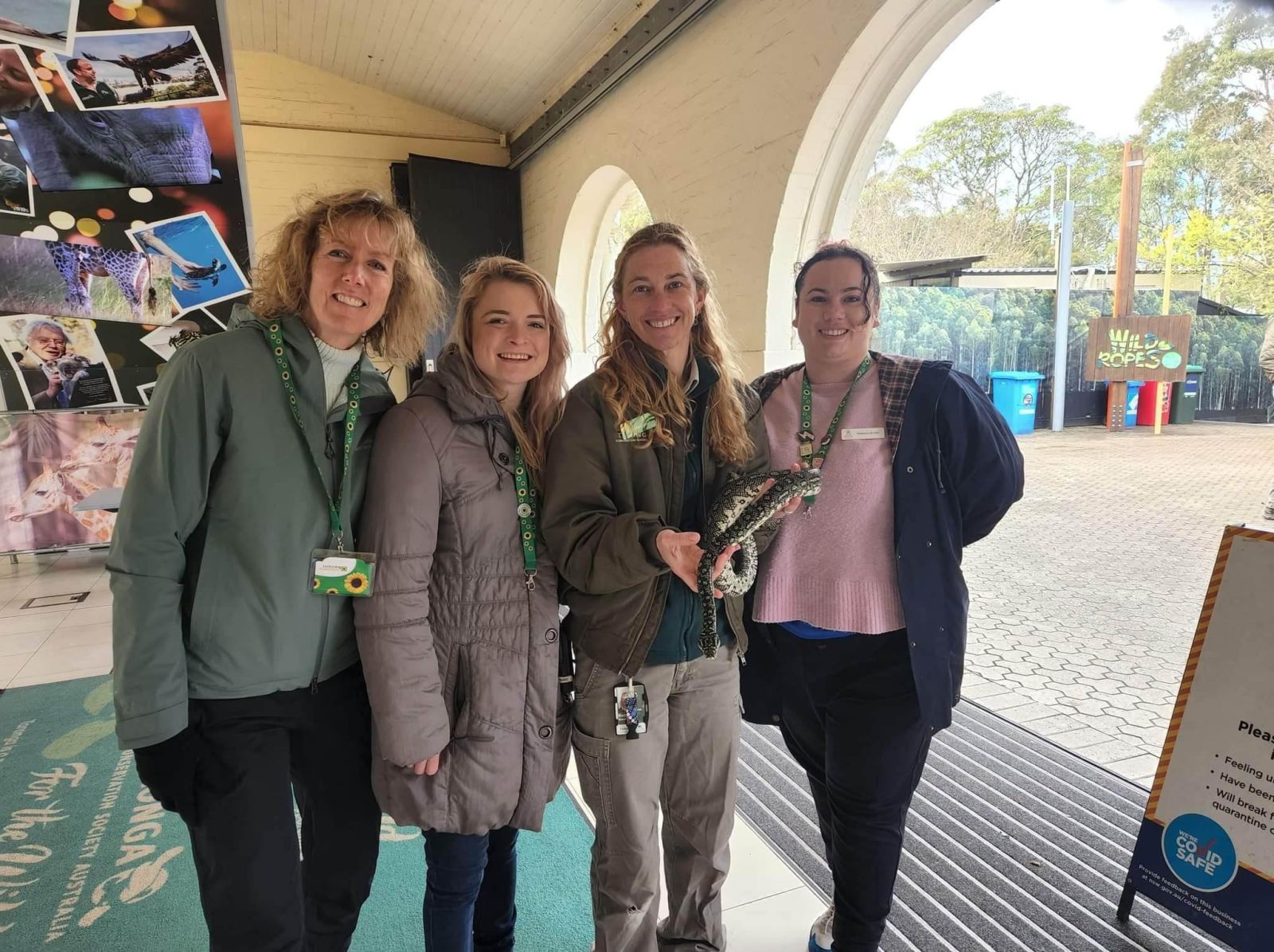 Mel, Bec and Bec at Taronga Zoo