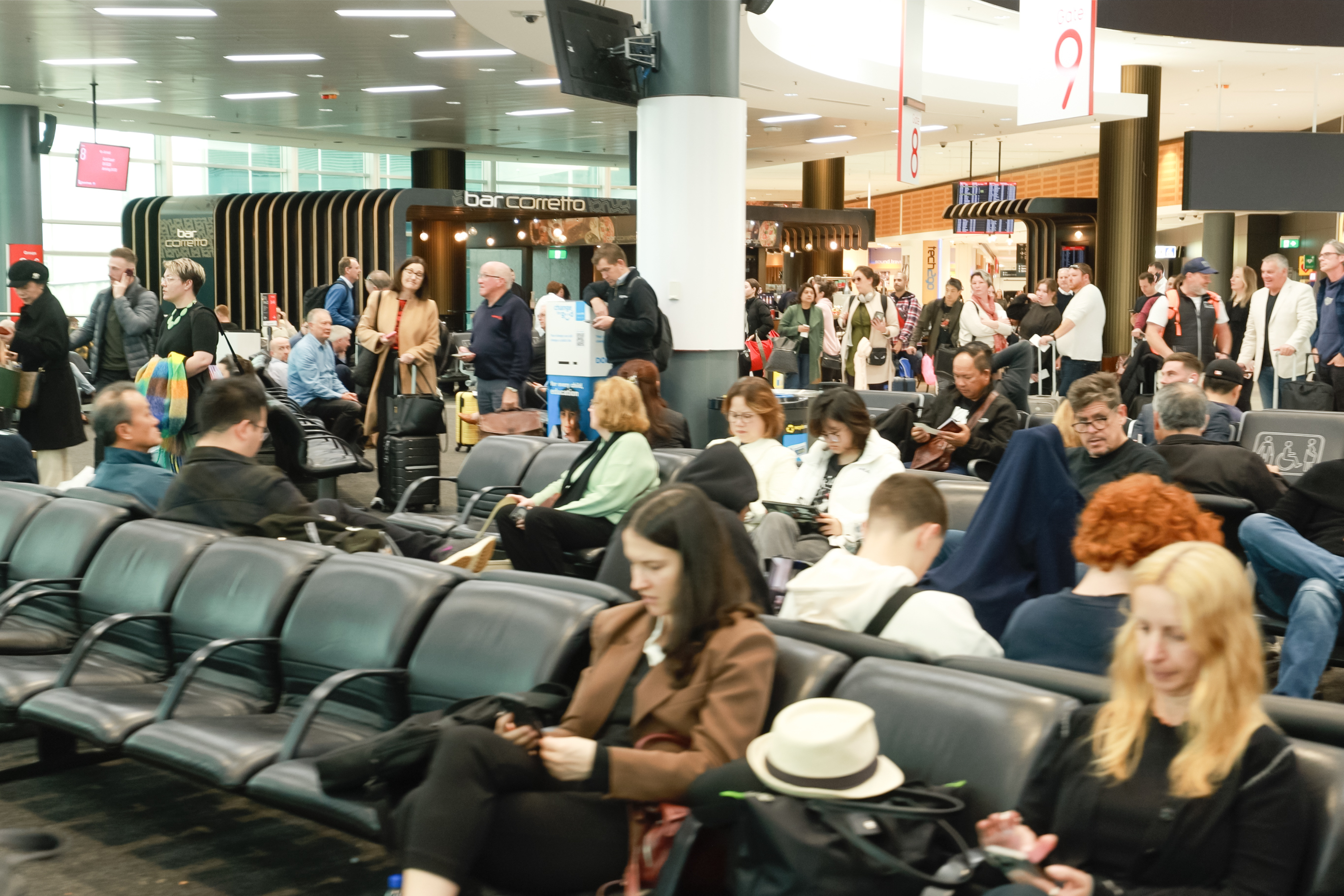 Busy airport