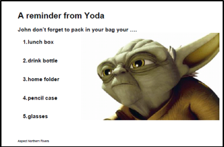 Yoda schedule structured supports